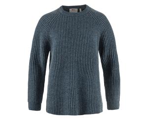 Fjallraven Womens Ovik Rib Sweater Navy
