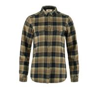 Fjallraven Women's Värmland Heavy Flannel Shirt W, Dark Sand-Dark Navy, Large