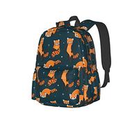 FJAUOQ 17 Inch Backpack Cute Red Panda In Different Poses Laptop Backpack Shoulder Bag School Bookbag Casual Daypack For Teenager