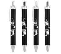 FJAUOQ Black German Shepherd Ballpoint Pen Retractable Work Pens for Men Women Office Gift