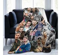 FJAUOQ Blanket Tom Hardy Soft and Comfortable Wool Fleece Throw Blankets for Sofa Office car Camping Yoga Travel Home Decoration Cozy Plush Beach Blanket Gift 60"x50"