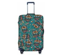 FJAUOQ Boho Style Owls Cool Pattern Luggage Cover-Travel Suitcase Protector Covers Washable Fits 18-32 Inch Luggage(Not Included Suitcase)