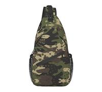 FJAUOQ Camouflage Sling Bag Cool Crossbody Chest Daypack Casual Backpack Shoulder Bag For Travel Picnic