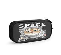 FJAUOQ Cat Large Capacity Pen Pencil Case Cool Astronaut Space Adorable Animal Brown Kitten Kitty Fashion Modern Simple Stationery Bag Holder for School Office Student Girls Boys