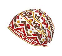FJAUOQ Fashion Native American Theme Beanie Hat Soft Sleep Cap Slouchy Knitted Hat Headwear Gift for Men Women