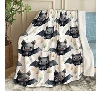 FJAUOQ Halloween Bats Baby Blanket Gifts Cozy Soft Swaddle Blanket Boys, Girls, Infant, Newborn Receiving Blankets Christmas Birthday Gifts 40"x30" (Toddler) for Pets
