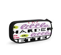 FJAUOQ Motivational Quote Big Capacity Pencil Case Try a Little Harder to Be a Little Better Word Pen Box Large Storage Bag Pouch School Stationary for Women Men