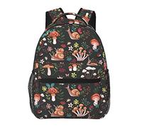 FJAUOQ Mushroom Backpack Adjustable Shoulder Strap Bookbag, Casual Daypack Lightweight Backpack for Adults