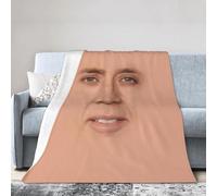 FJAUOQ Nicolas Blanket Cage Blanket Soft and Comfortable Warm Fleece Blanket for Sofa, Bed, Office Knee Pad,Bed Car Camp Beach Blanket Throw Blankets 60"x50"