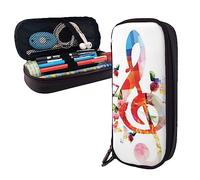 FJAUOQ Pencil Case Musica Butterfly Printed Big Capacity Pencil Case Pencil Pouch Simple Stationery Organizer for Office Travel Holder Box