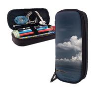 FJAUOQ Pencil Case Old Lighthouse by The Sea Printed Big Capacity Pencil Case Pencil Pouch Simple Stationery Organizer for Office Travel Holder Box