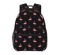 FJAUOQ Pink Flamingo Backpack for Women Men Cute Flamingo Backpack Lightweight Travel Hiking Bag