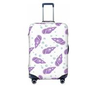 FJAUOQ Purple Conch Shells Print Luggage Cover-Travel Suitcase Protector Covers Washable Fits 18-32 Inch Luggage(Not Included Suitcase)