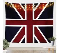 FJAUOQ Red Navy Blue England Flag Wall Tapestry British Tapestry for Kids Boys Girls Luxury Tapestry Wall Hanging Soft Microfiber Wall Art for Bedroom Living Room,Large 59x82 Inches