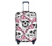 FJAUOQ Skull Suitcase Cover Anti-Scratch Luggage Covers Washable Travel Luggage Protector L Fit 25-28 Inch Luggage