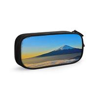 FJAUOQ Snow Mountain Big Capacity Pencil Case Nature Landscape Mountains Autumn Red Maple Trees Sunset Cloud Pen Box Large Storage Bag Pouch School Stationary for Women Men