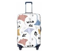 FJAUOQ Stingrays Scandinavian Style Cute Luggage Cover-Travel Suitcase Protector Covers Washable Fits 18-32 Inch Luggage(Not Included Suitcase)