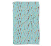 FJAUOQ Summer,Bath Towels/Hand Towels/Washcloths,Swimmers in The Sea Sports,Bathroom Towels|Soft & Absorbent Towels for Bathroom,Blue,16x27.5in