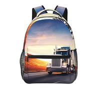 FJAUOQ Travel Laptop Backpack Awesome Truck Backpacks Durable Daypack Notebook Computer Bag Gifts for Men Women Adults