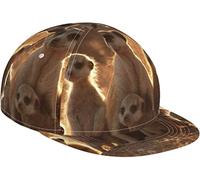 FJAUOQ Unisex Trucker Cap Snapback Dad Cap for Men Women-Cute Meerkats Baseball Cap