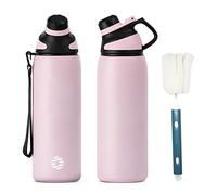 FJbottle Stainless Steel Sports Water Bottle with Magnetic Lid 1 L, 800 ml, 600 ml,Suitable for Carbonated Drinks Bicycle Water Bottle Thermal for School, Fitness