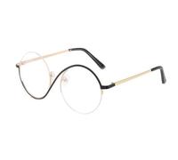 FJDRSIG Cosplay Eyewear,Wizard Glasses,Witch Costume Glasses, Irregular Metal Frame Round Eyeglasses for Women,Wicked Glass for Witch Costume Carnival Fancy Dress Role Play Party