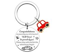 FJDRSIG Passed Driving Test Gifts, Drive Safe Keyring, New Driver Gifts for Congratulations on Passing Your Driving Test, Thank You Gifts for Driving Instructor, for Friend, Couple, Family