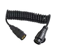 FjDUmrAJz Towing Conversion Adapter Trailer Wiring Connector Plug 13 Pin Male To 7 Pin Male Trailer Curly Extension Lead