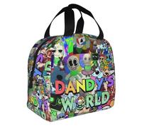 FJGFOEE Dan-dy World Hello Catr Kitty Reusable Insulated Lunch Bag Durable Large Capacity Lunch Box for Women and Men Work Picnic Beach Office Pink Cartoon