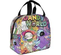 FJGFOEE Dan-dy World Hello Catr Kitty Reusable Insulated Lunch Bag Durable Large Capacity Lunch Box for Women and Men Work Picnic Beach Office Pink Cartoon