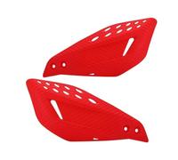 FJGIGN Hand Protectors 2PCS 22mm Motocross Hand Guard Handle Protector Shield HandGuards Protection Gear for Motorcycle Quads Pit Bike ATV Hand Guards Handguard(Red)