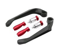 FJGIGN Hand Protectors Motorcycle CNC Aluminum Alloy Handlebar Brake Clutch Lever Hand Guard Protector Handguard for 7/8 Inch Hand Guards Handguard(Red)