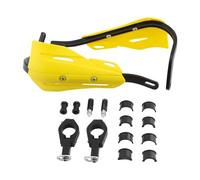 FJGIGN Hand Protectors Motorcycle Hand Guard Handguard Protector 22 28mm for EXC SXF KLX KXF YZF WRF Dirt Bike Handlebar Protection Hand Guards Handguard(Yellow)