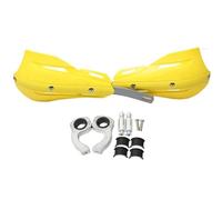 FJGIGN Hand Protectors Universal Dirt Bike Handguards Hand Guards 7/8" 22mm-11/8 28mm for Motorcycle MX Motocross Supermoto Racing ATV Hand Guards Handguard(Yellow)