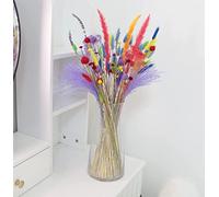 FJH Tropical Natural Dried Pampas Pampass Grass Fluffy Swinging DIY Boho Plant for Vases, Wedding Flower Bouquet Arrangements Home Decor Table Decoration