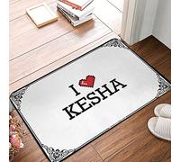 FJHG Backyard Bar Decor I Love Kesha Doormat Rugs For Kitchen Outdoor Porch Decor(65X90CM)
