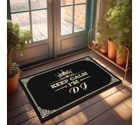 FJHG Doors For House Keep Calm I'M Dj Doormat Gift For Husband Inside Door Mats For Front Door(50X80CM)