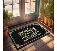 FJHG Exterior Door Mat World'S Okayest Private-Branch-Exchange Service Adviser Doormat Indoor Front Door Mat Rugs For Bedroom Aesthetic(40X60CM)
