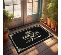 FJHG Funny Bedroom Decor Keep Calm I'M A Farmer Doormat Funny Rugs For Front Door Doormat Fall(50X80CM)