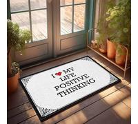 FJHG Garage Accessories For Man Cave I Love My Life Positive Thinking Doormat Bath Mats For Bathroom Non Slip Patio Bar Accessor(40X60CM)