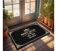 FJHG Garage Accessories For Man Cave Keep Calm I'M The Big Brother Doormat Bath Mats For Bathroom Non Slip Patio Bar Accessor(65X90CM)
