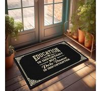 FJHG Shoes Here Mat Education Is Important But Pole Dance Is Importanter Doormat Home Alone Door Mat Funny Entry Doormat(40X60CM)