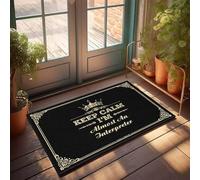 FJHG Welcome-Ish Outdoor Doormat Keep Calm I'M Almost An Interpreter Doormat Door Mat Outdoor Entrance Room Decore(50X80CM)