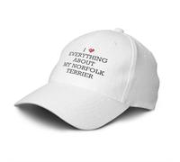 FJHG Womens Dad Hat I Love Everything About My Norfolk Terrier Casquette Hats Women Baseball Funny Birthday Gifts for Men