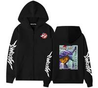 FJHYEEBN Neon Genesis Evangelion Zipper Jacket Eva Pullover Rei Ayanami Shinji Print Hooded Sweatshirts Hoodies Coat