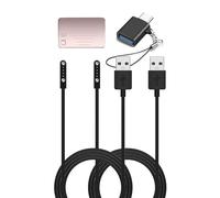 FJIASTB for WaveNote AI Voice Recorder Charger Cable, Magnetic USB A Fast Charging Cord with USB C Adapter (2 x Cable + 1 x Adapter)