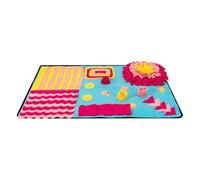 fjihfdb Dog Snuffle Mat, Giant 70x105cm Enrichment Toy with Multi-Layer Flowers & Bowls, Slow Feeder for Fast Eaters, Non-Slip Bottom, Portable & Machine Washable for Indoor/Outdoor Use