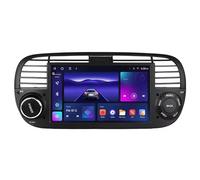 FJINQIANG Android 15 Car Stereo 9 Inch Touch Screen for FIAT 500 2007-2015 Plug and Play with Wireless Carplay Android Auto GPS Bluetooth Mirror Connection,8 Core 4G+Wifi 12G+256G