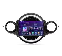 FJINQIANG Double Din Android 15 Car Stereo 9 Inch Touch Screen for BMW Mini Cooper R56 R60 2007-2014 Plug and Play with Wireless Carplay Android Auto GPS Bluetooth Mirror Connection
