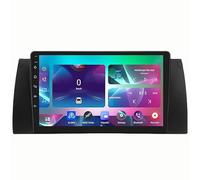 FJINQIANG Double Din Android 15 Car Stereo 9 Inch Touch Screen for BMW X5 E53 2000-2006 Plug and Play with Wireless Carplay Android Auto GPS Bluetooth Mirror Connection,4 Core Wifi 2G+32G